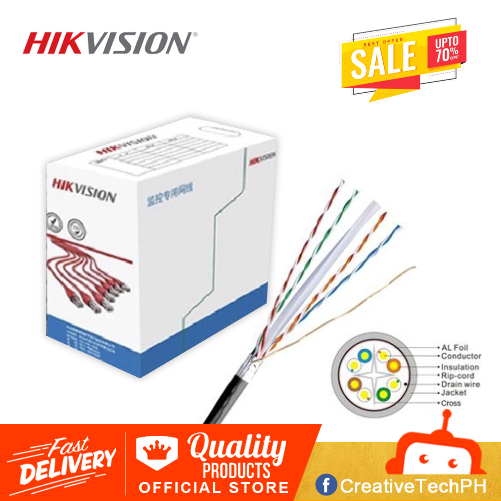 HIKVISION CAT6 UTP Network Cable (DS1LN6UEW) 305m Lazada PH