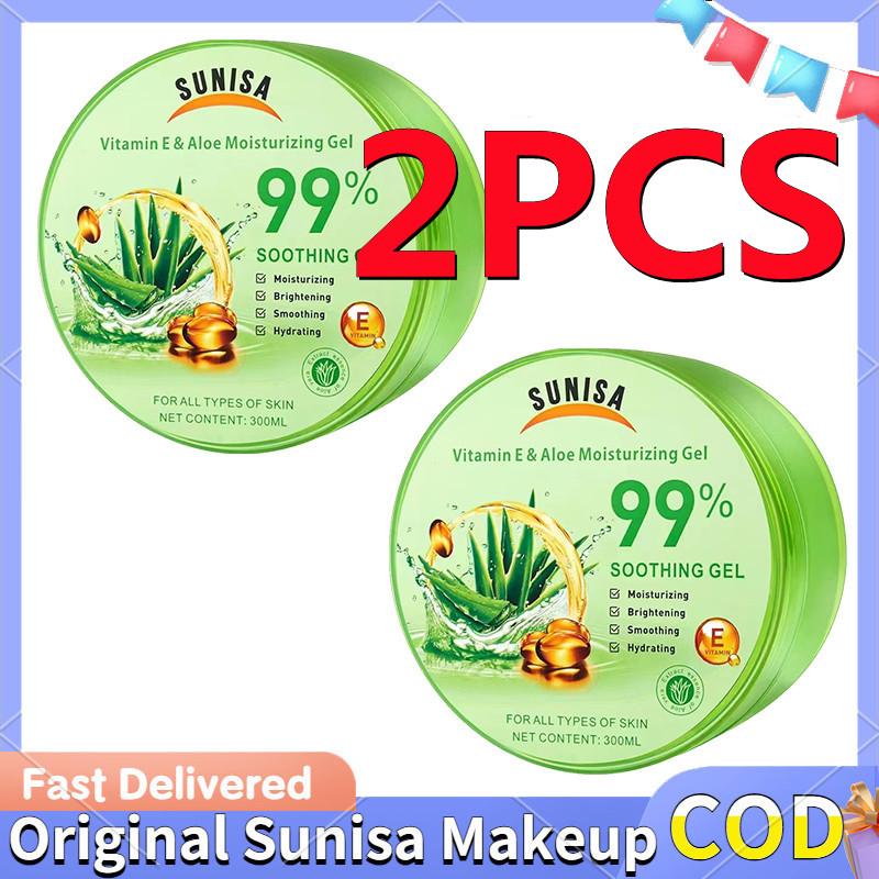 Sunisa 99 Aloe Vera And Vitamin E Soothing Gel Cherry Blossom Vitamin C Moisturizing Gel Sunisa 4216