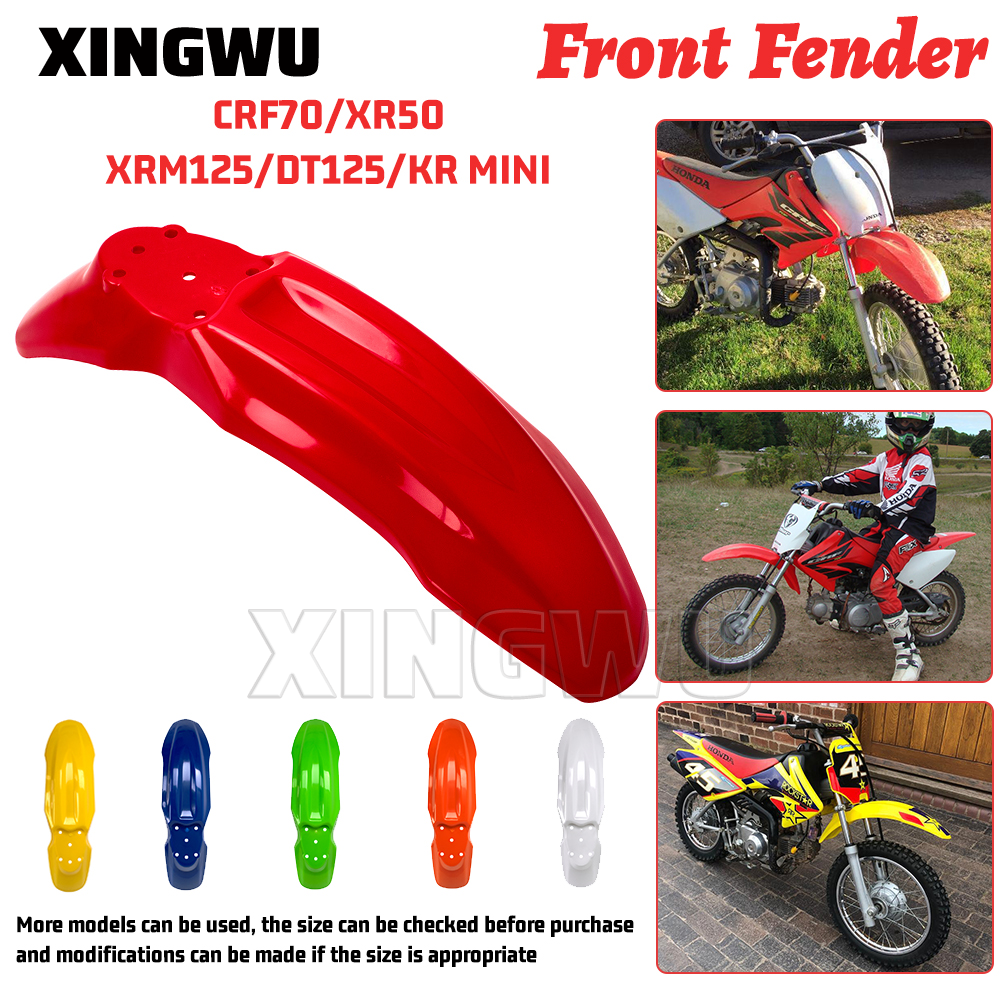 Front Wheel Mudguard Parts Accessories Protection For Hon-da CRF50 Dirt Pit Bike - Foto 2