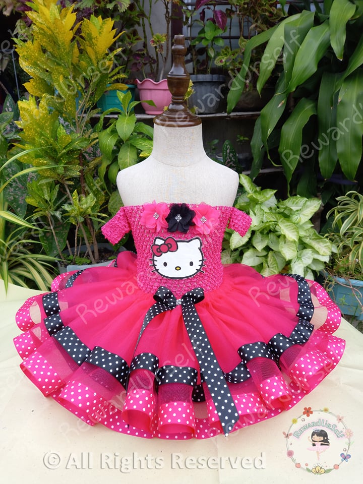hello kitty theme dress made for birthday girl . . . . . .  @littleprincessdesigner #littleprincessdesignerlive  #facinatorbylittleprincess... | By Little Princess DesignerFacebook