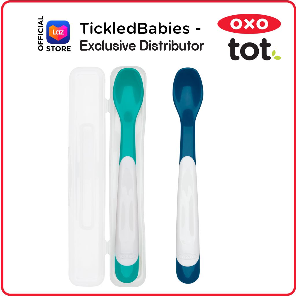 OXO Tot On-the-Go Plastic Feeding Spoon with Case – The Baby Lab Company