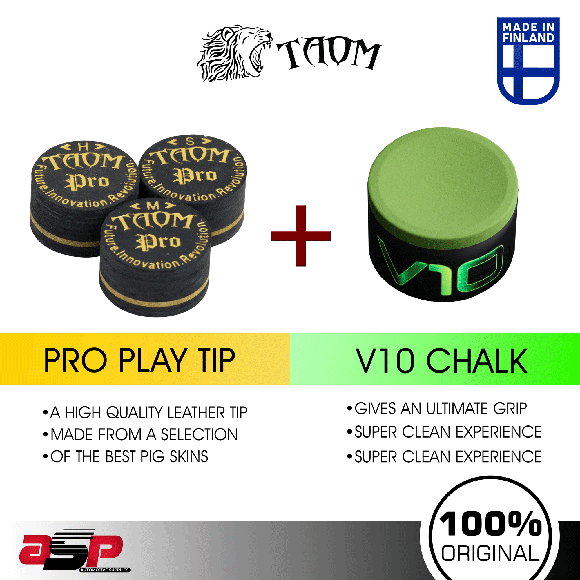 thumbnail image 2 of TAOM V10 Professional Billiard Chalk - 1 Cube With Storage Box 2 of 3
