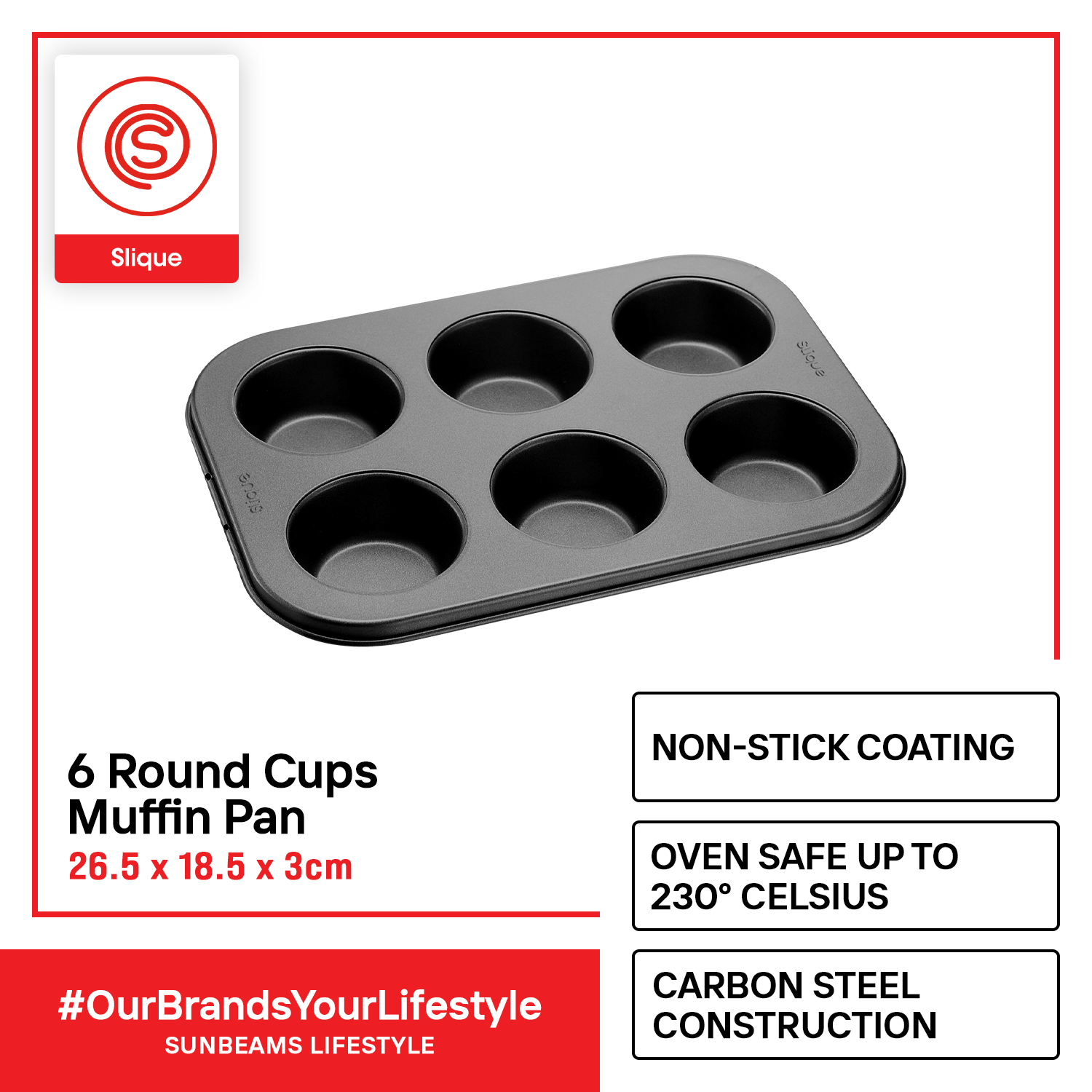 6 CUP MUFFIN PAN-24