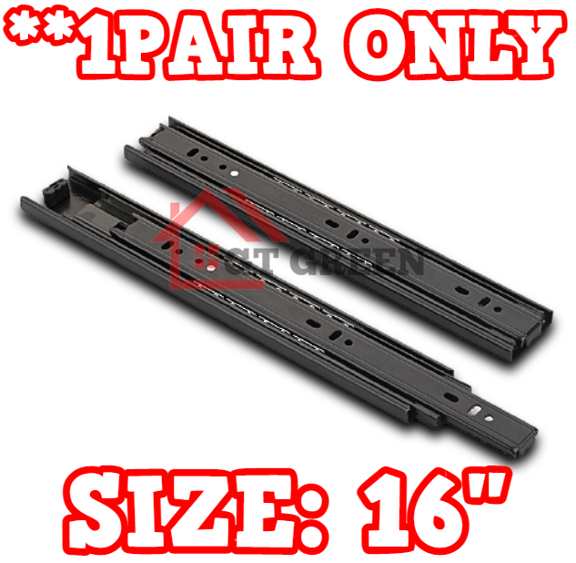 1 PAIR DRAWER SLIDE ROLLER DRAWER GUIDE (16 INCHES LONG) Lazada PH