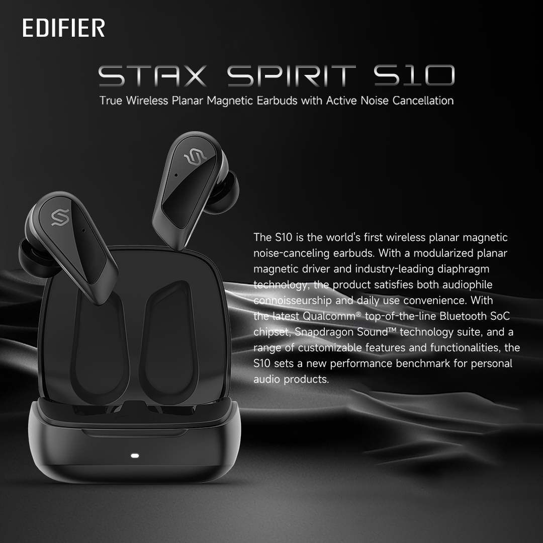 Edifier STAX SPIRIT S10 True Wireless Planar Magnetic Earbuds with