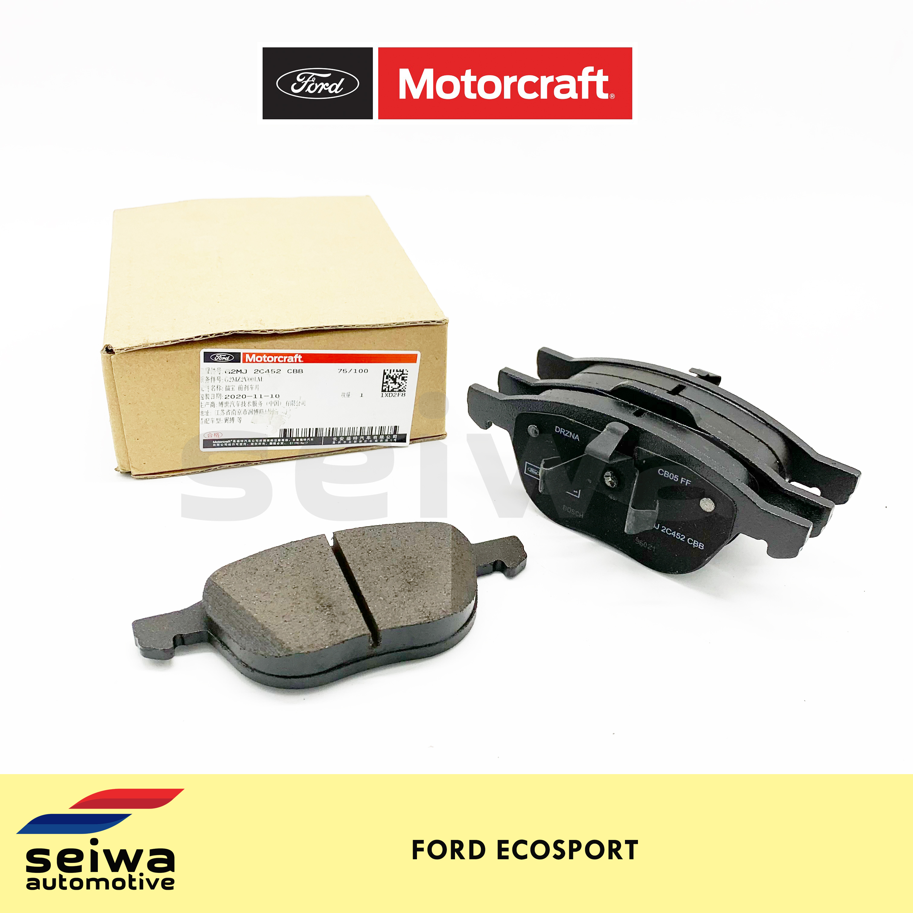 Ford Ecosport Brake Pads Front Genuine Motorcraft Auto Parts