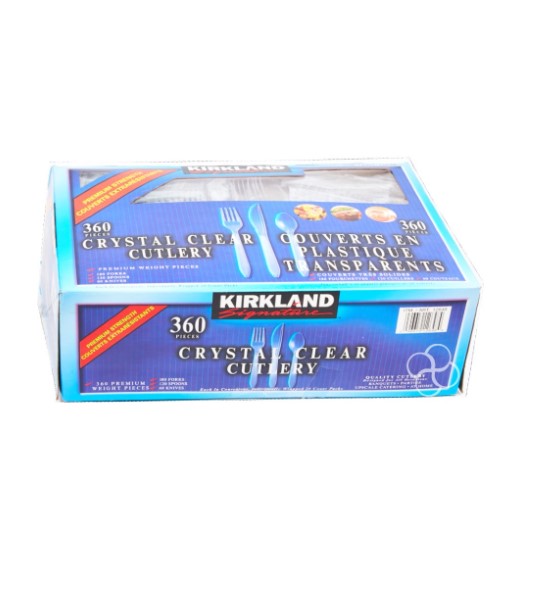 Kirkland Signature Crystal Clear Cutlery Set 360pcs Lazada PH