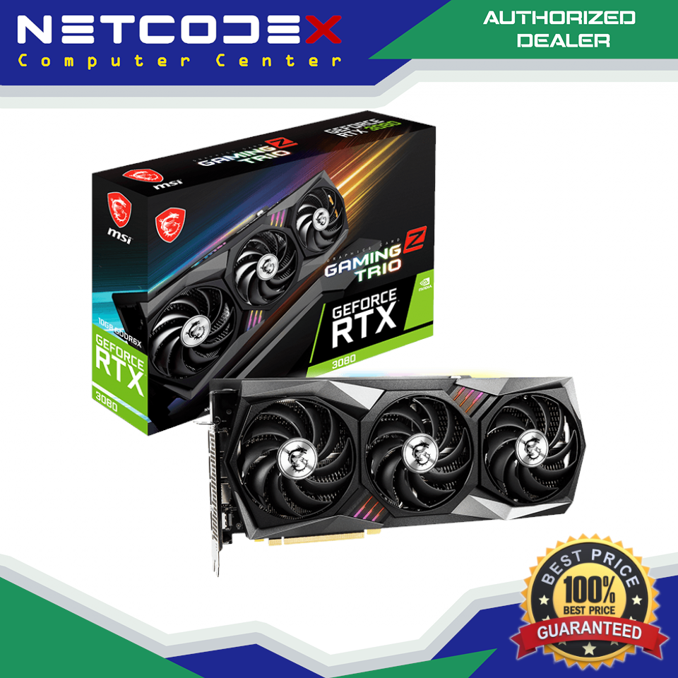Msi Rtx 3080 Gaming Z Trio 10g Graphics Card Rtx Msi 3080 Trio MSI - Main Image