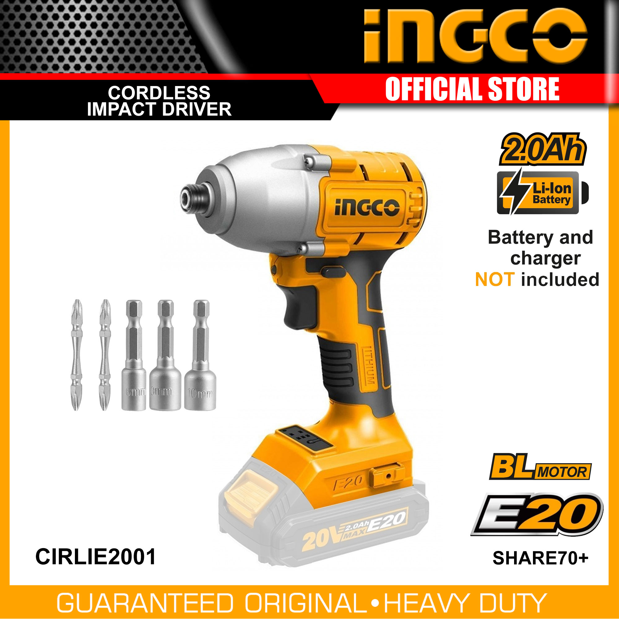 Sale!] Ingco CIRLIE2001 20V Lithium-Ion 