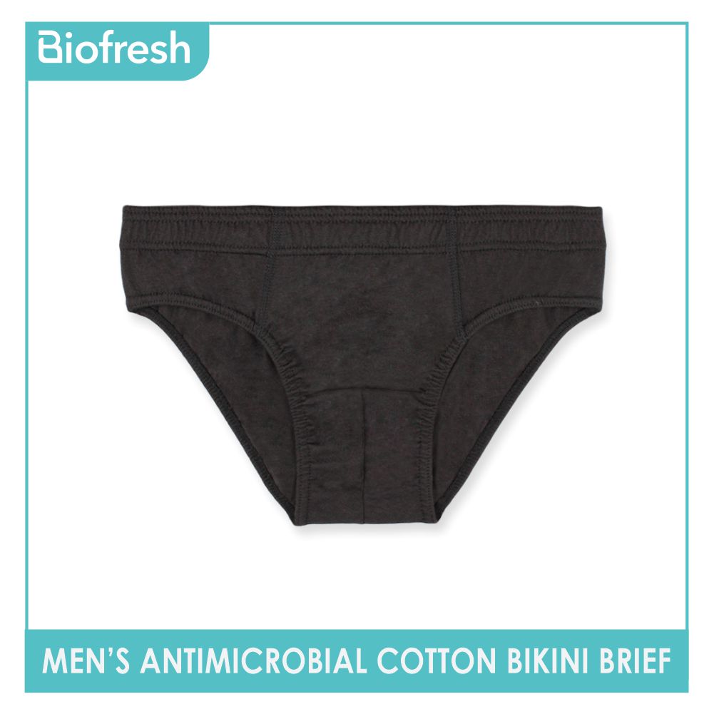 Biofresh Men's Antimicrobial Cotton Bikini Brief 3 pieces in a pack UMBSG1