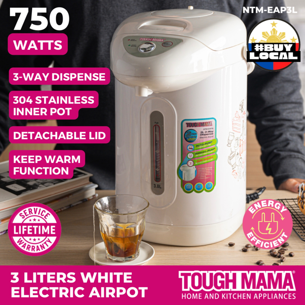 4.5L Stainless Steel Electric Airpot - Tough Mama Appliances