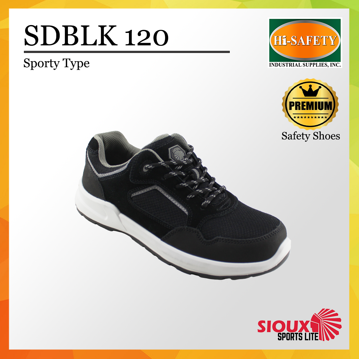 SIOUX LITE Sporty type safety shoes Steel toe cap Kevlar Mid-sole