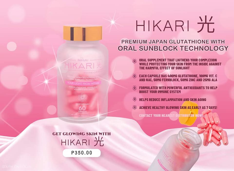 NEW ARRIVAL Hikari Glutathione Capsule Beauty Food Supplement Anti Aging  Ultra Premium Japan Glutathione 60 capsules 100% Authentic Glutathione  Vitamin C Zinc - Lazada
