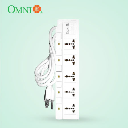 Omni Individual Switch Extension Cord 5 Gang - WED-350