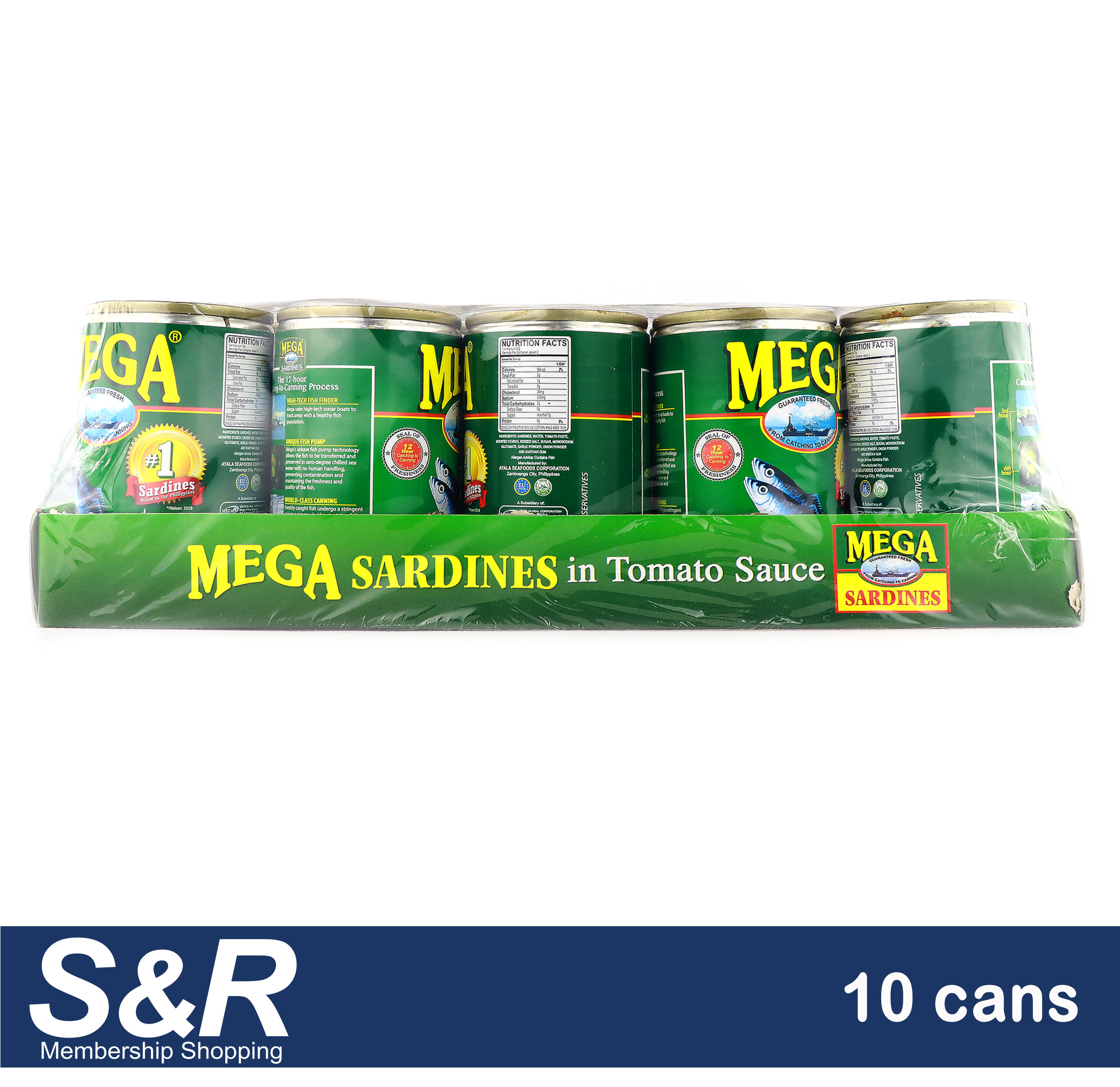 Mega Sardines in Tomato Sauce 10 x 155g Lazada PH
