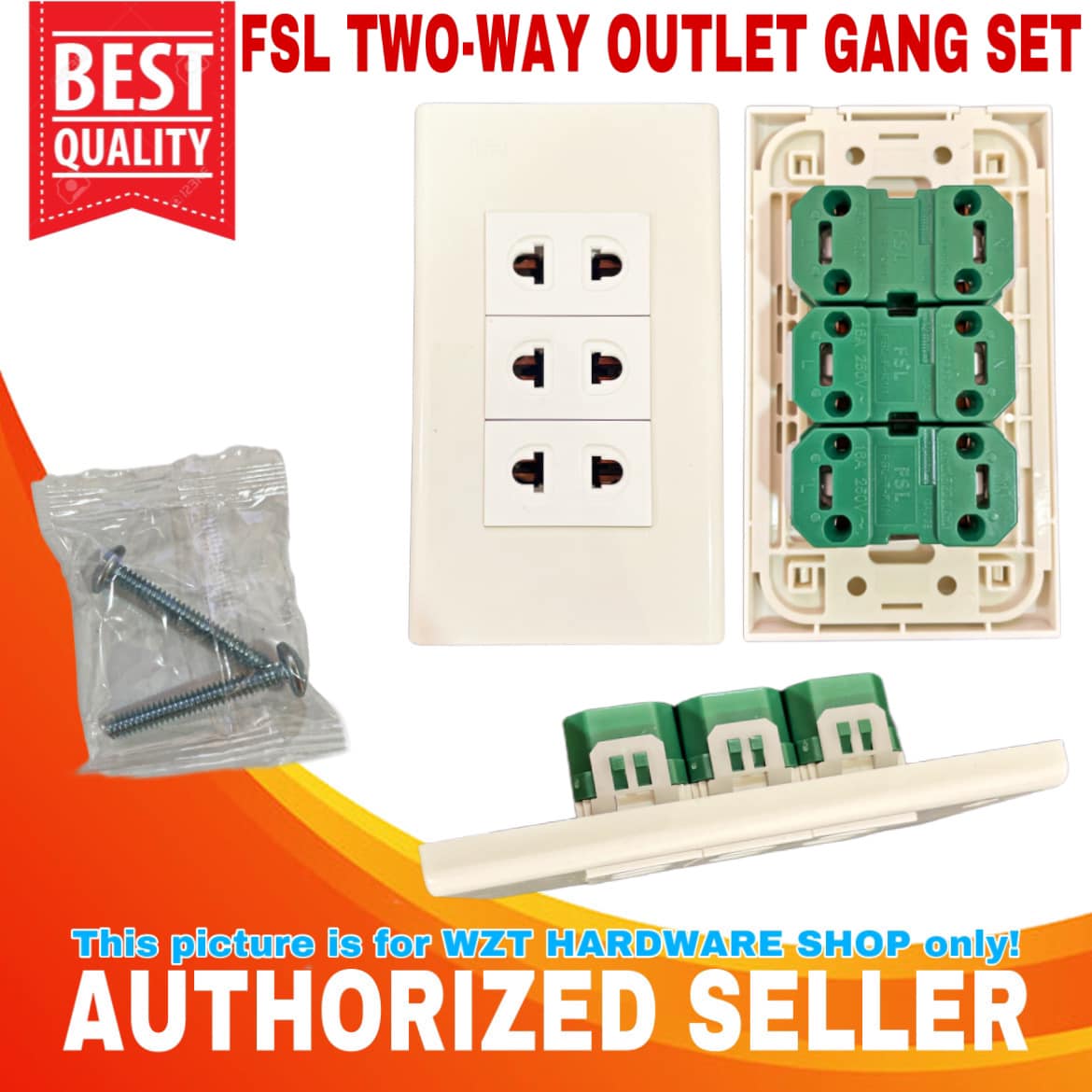 FSL Universal Wide Series 1 , 2 , 3 Gang Outlet / Switch Lazada PH