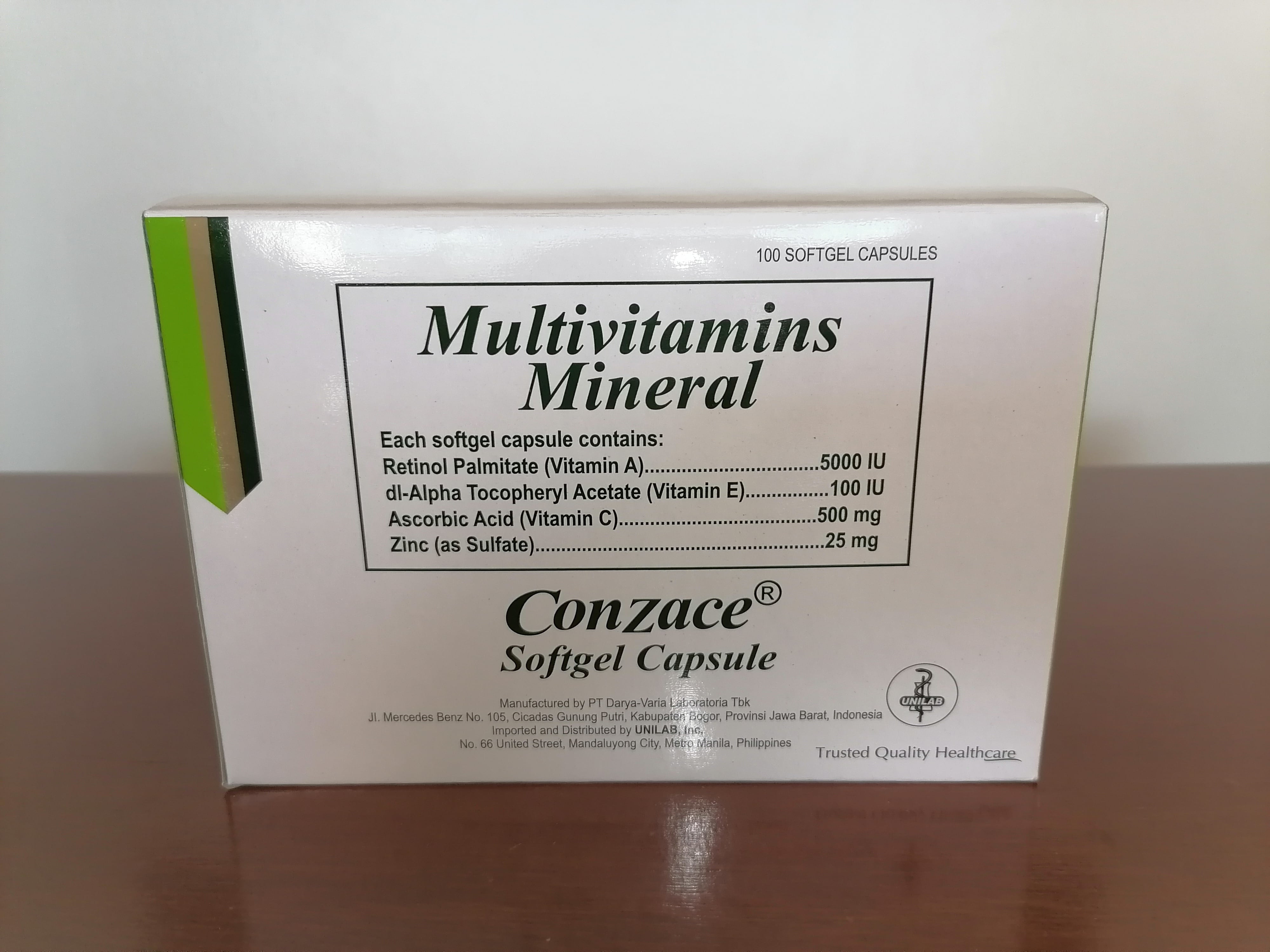 Conzace Softgel Capsule Multivitamins Mineral Lazada PH