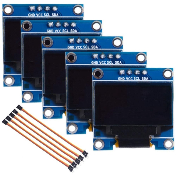 Bảng giá 5Pack 0.96 Inch OLED Module 12864 128X64 White SSD1306 Driver IIC Serial Display Board Module for Arduino, Raspberry Pi Phong Vũ