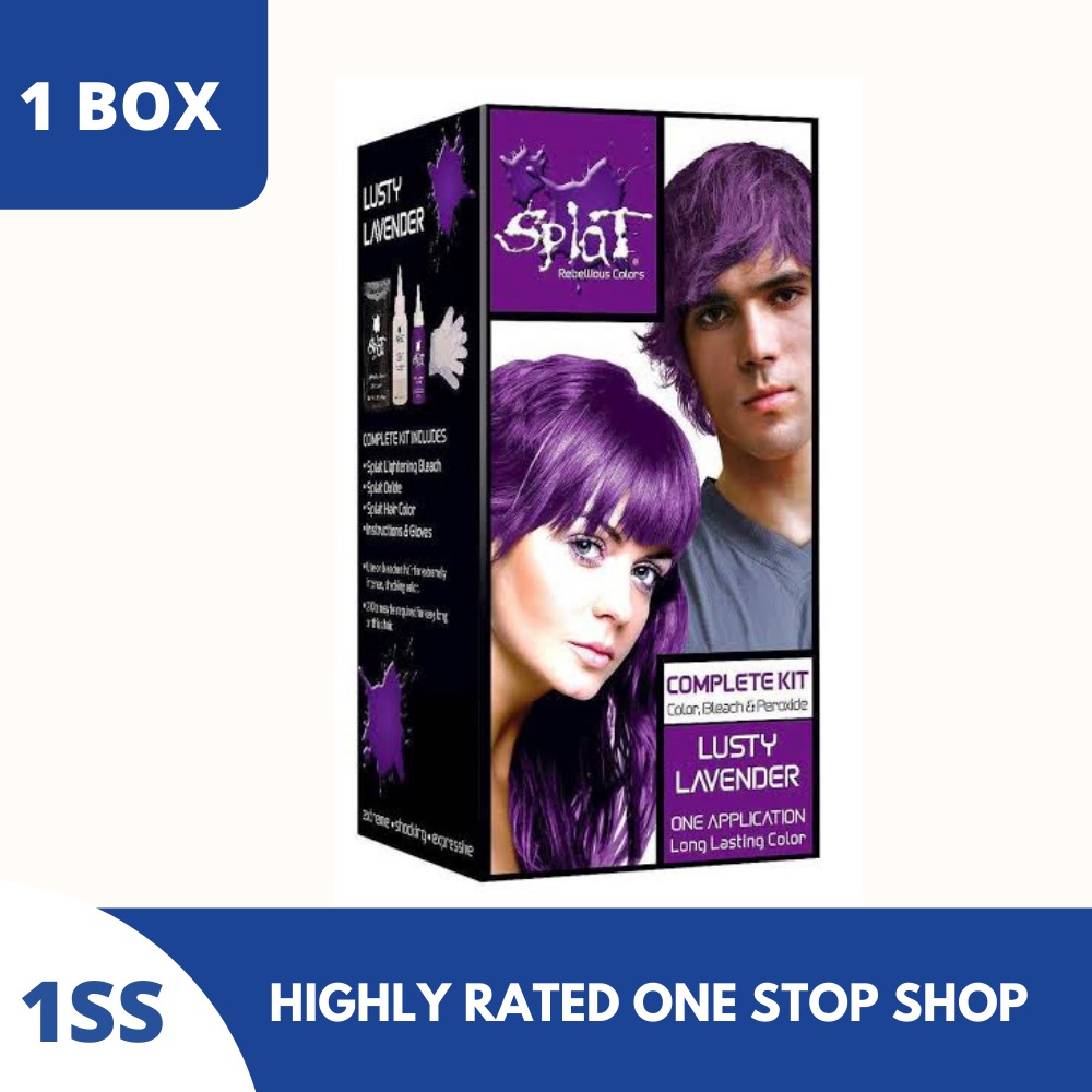 Splat Purple Hair Dye - Semi Permanent Hair Colour Lasts Up to 30 Washes -  Lusty Lavender Hair Dye | Lazada PH