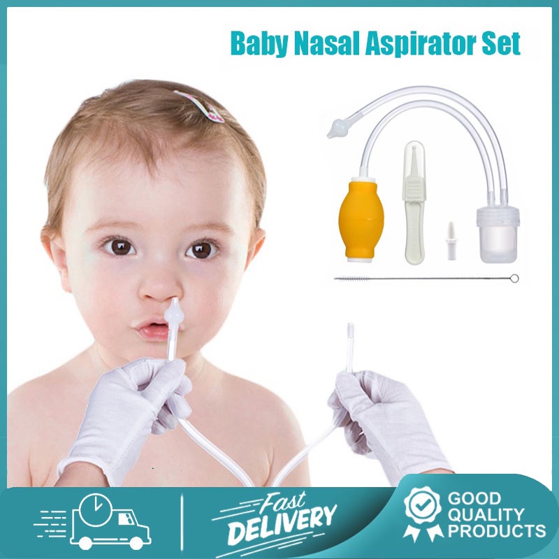 Baby Newborn Nasal Vacuum Mucus Suction Aspirator Infant Nose Cleaner ...