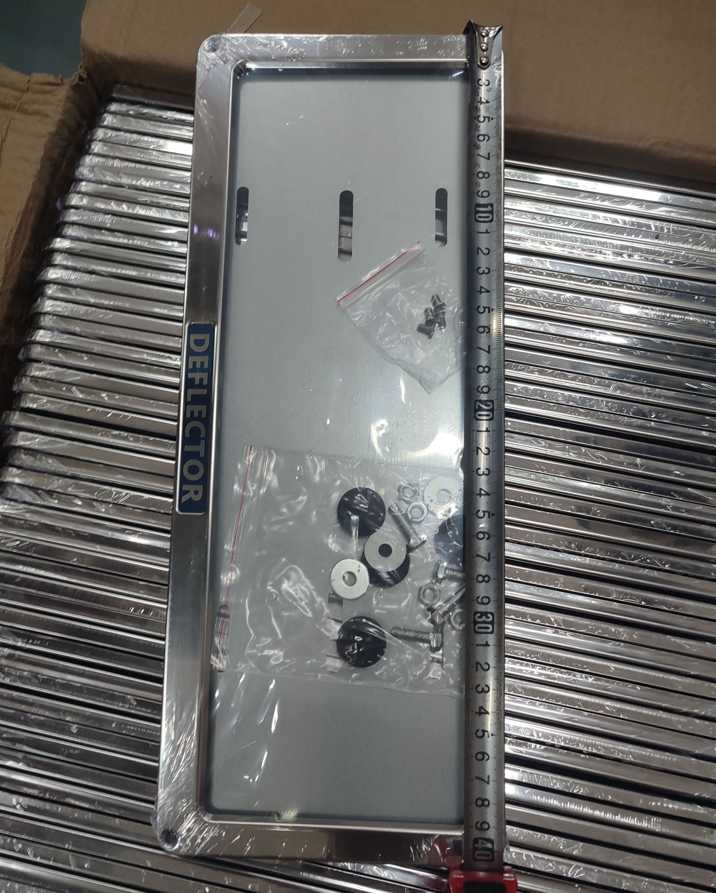 ready stock COD Car Plate Number Cover Pure Stainless Steel Frame