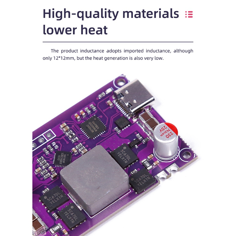 120W Two-Way Pd Fast Charging Module 4S Charging Treasure Module Circuit Board High Power Pd Fast Charging Boost/Buck