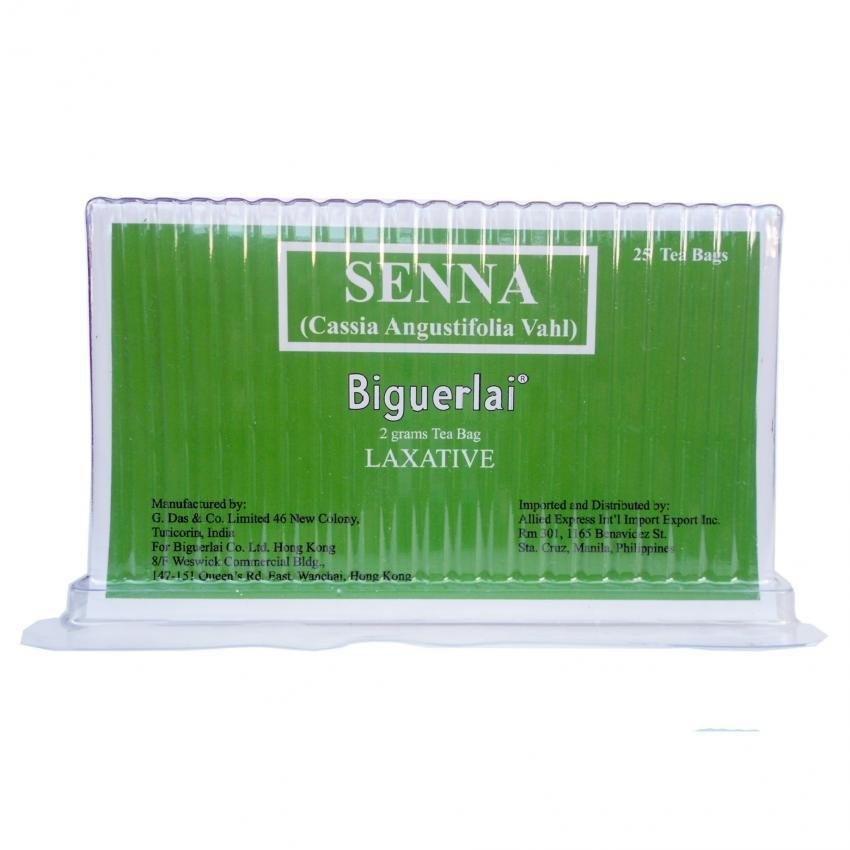 Senna Biguerlai Laxative Slimming Tea 2g by 25's review and price