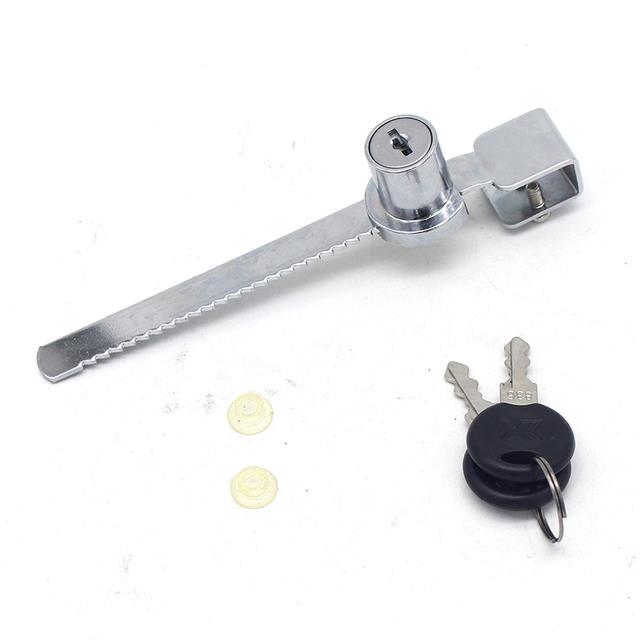 Key Sliding Window Glass Lock with Key for Mobile Showcase