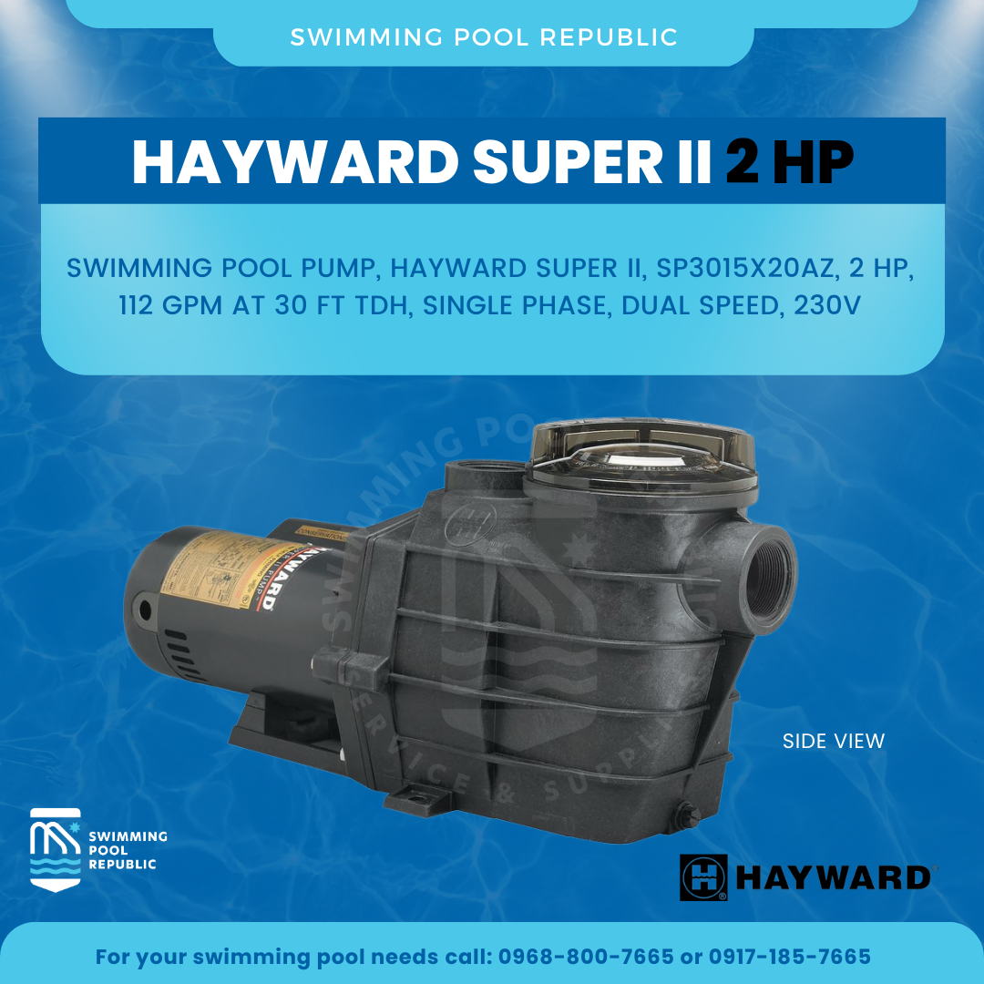 Swimming Pool Pump Hayward Super Ii Sp3015x20az 2 Hp 112 Gpm At 30 Ft Tdh Single Phase 1116