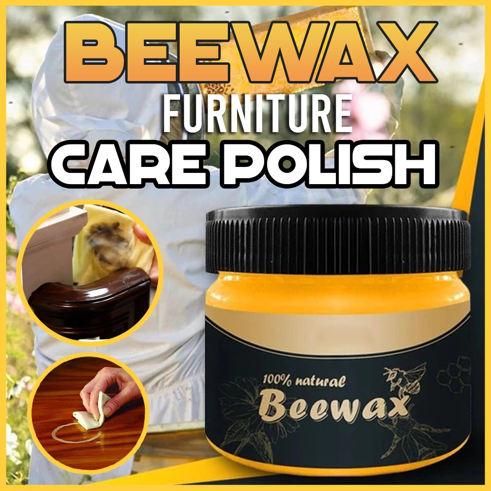 Beewax Wood Furniture Polish Natural Cleaning Care Polish Wooden