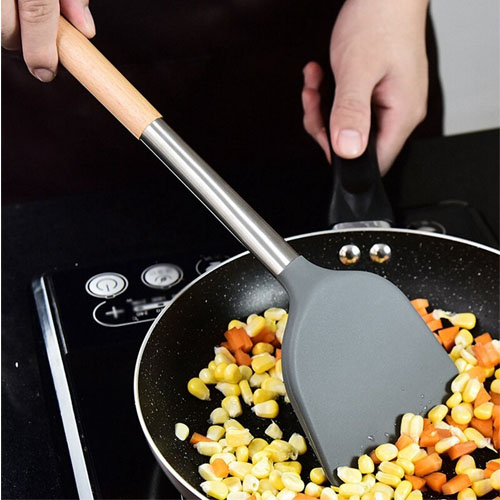 Heat Resistant Silicone Omelet Spatula For Eggs, Burgers, Pancakes, Steak,  Crepes, And More - Non-stick Cooking Spatula For Perfect Results - Temu