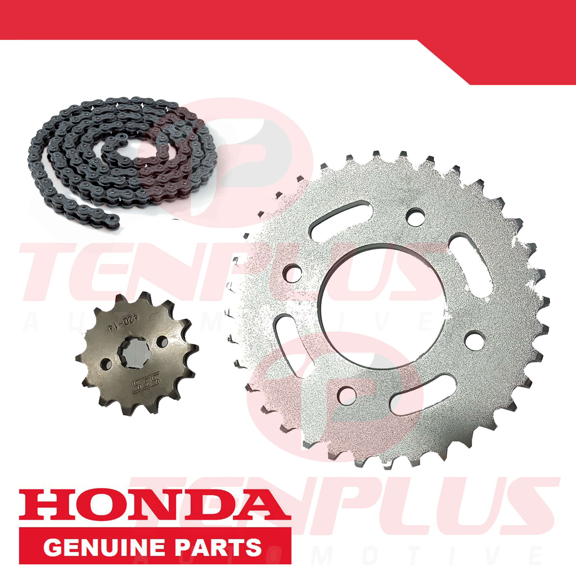 Honda Genuine Parts Chain and Sprocket Kit Honda Wave 110 Alpha Lazada PH