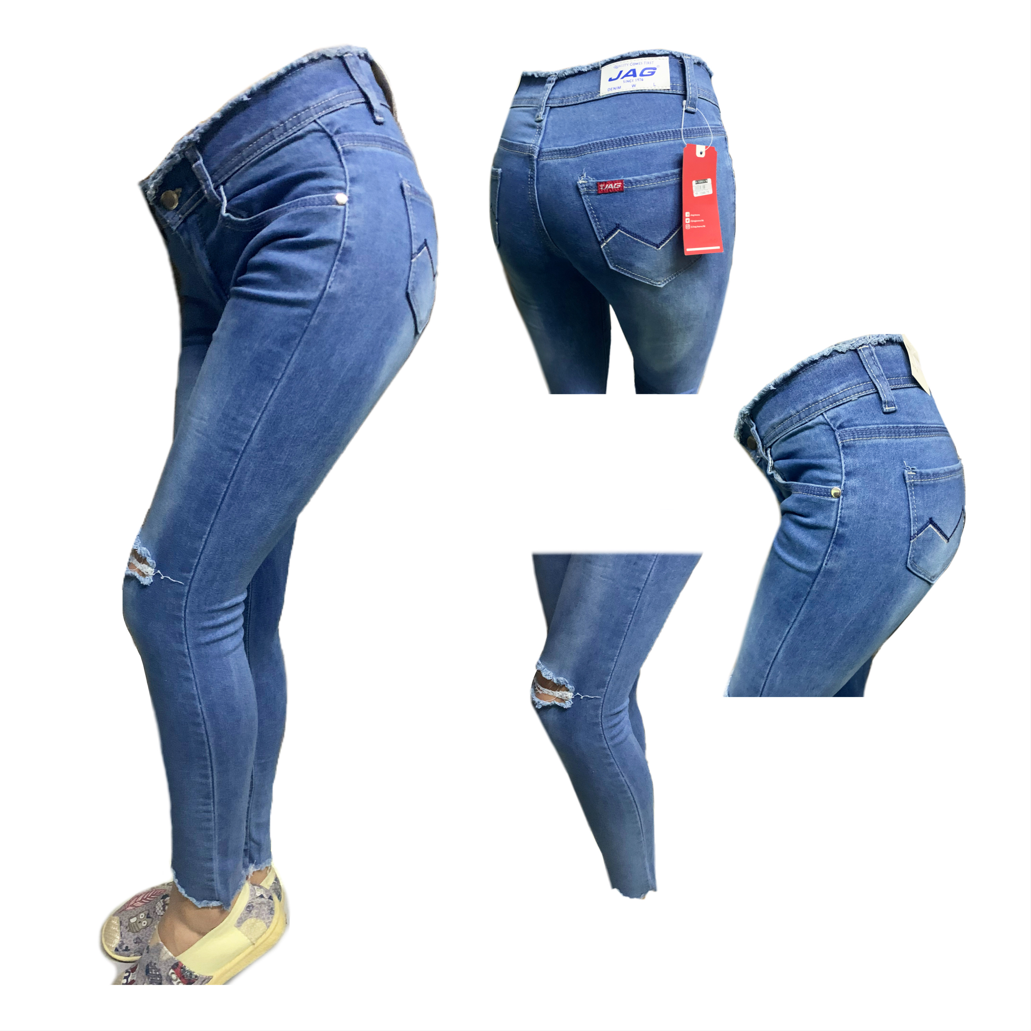 tattered skinny jeans