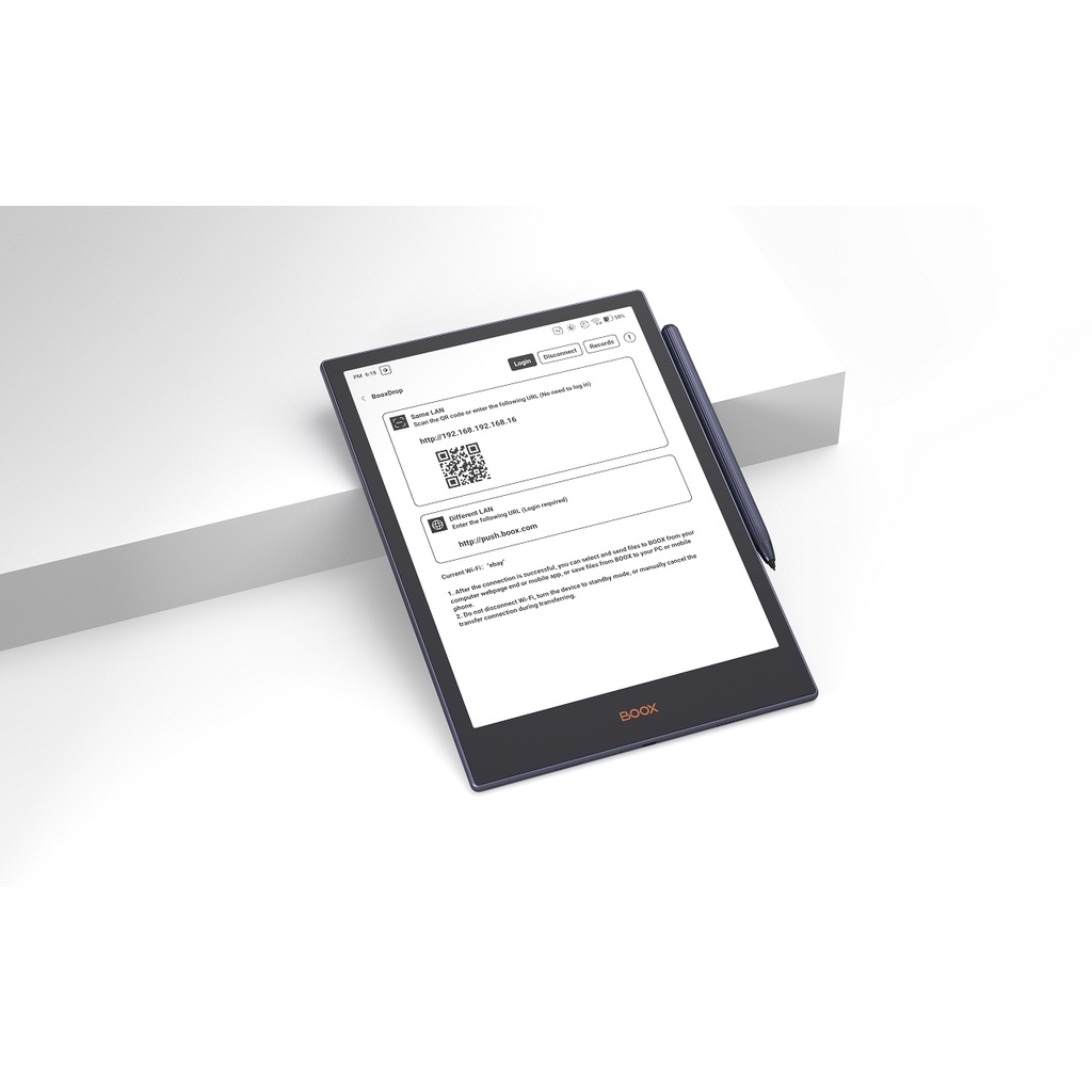 Onyx Boox Note5 Paperlike Eink Android Tablet THIN EReader E