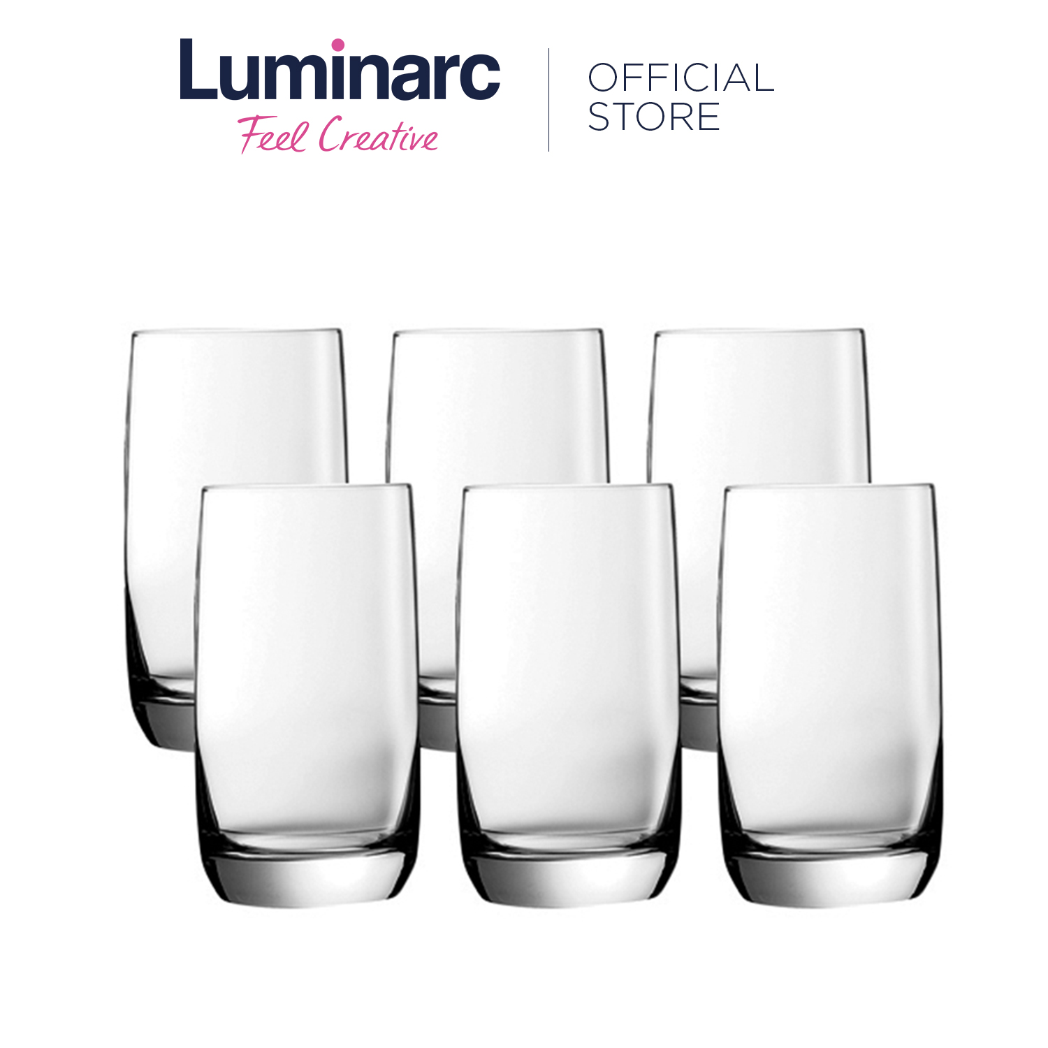 Luminarc Vigne 6pcs 35cl Drinking Glass Set Heat Resistant and