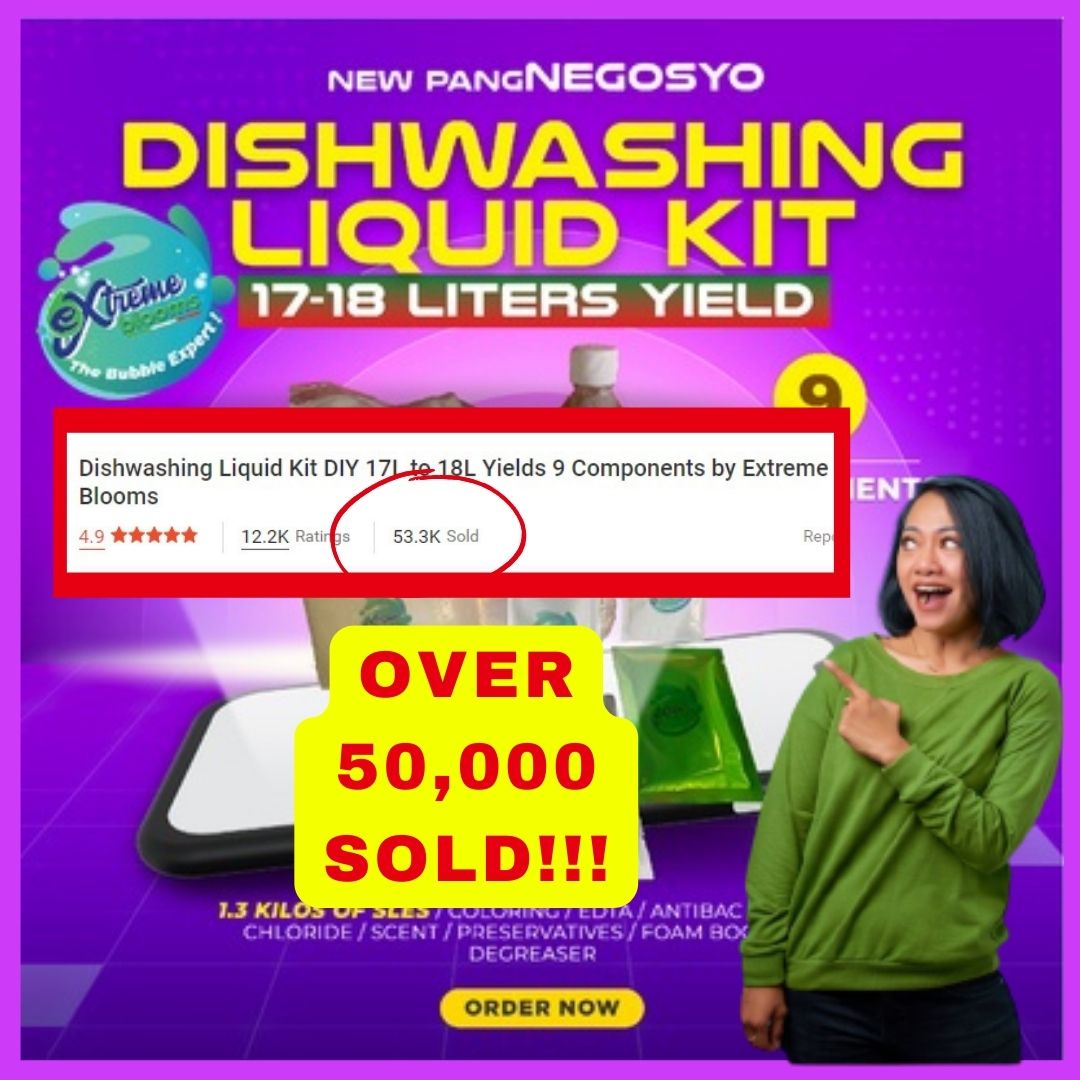 REGULAR DIY Dishwashing Liquid Kit 1718 Yields 9 Components (8 KITS