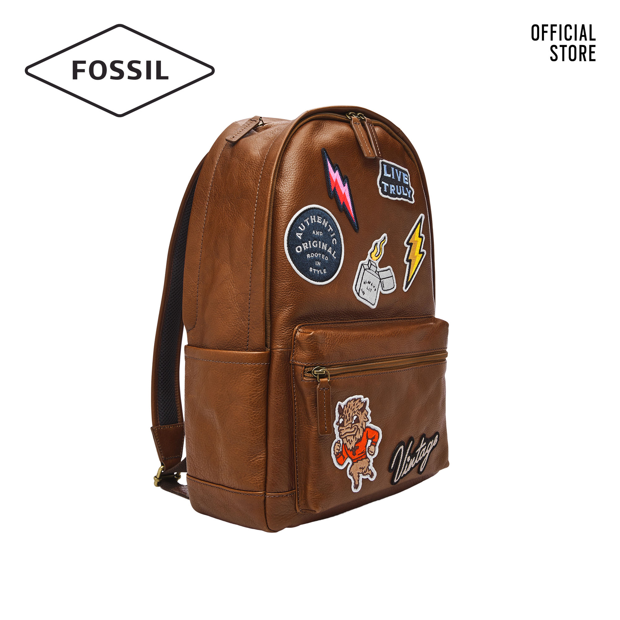 Fossil Buckner Backpack Cognac atelieryuwa.ciao.jp