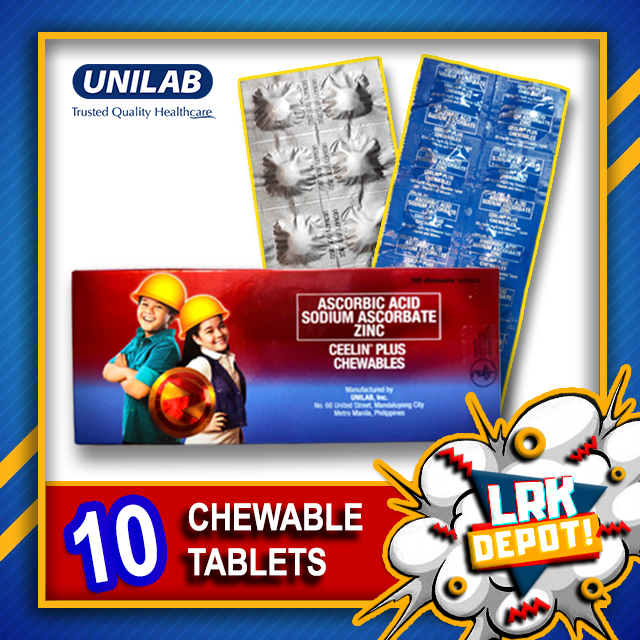 Ceelin Plus Chewables (10 tablets) Ascorbic Acid + Sodium Ascorbate