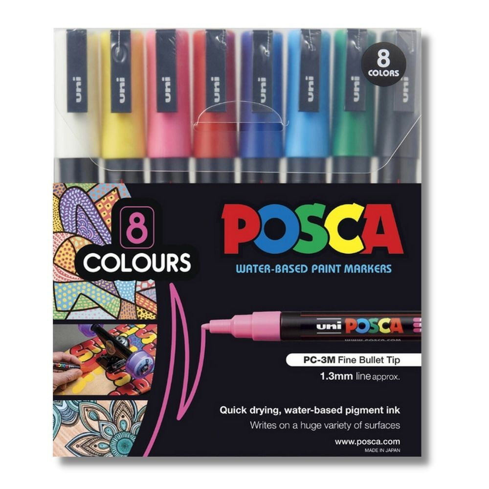 Posca Paint Markers (Set of 8)