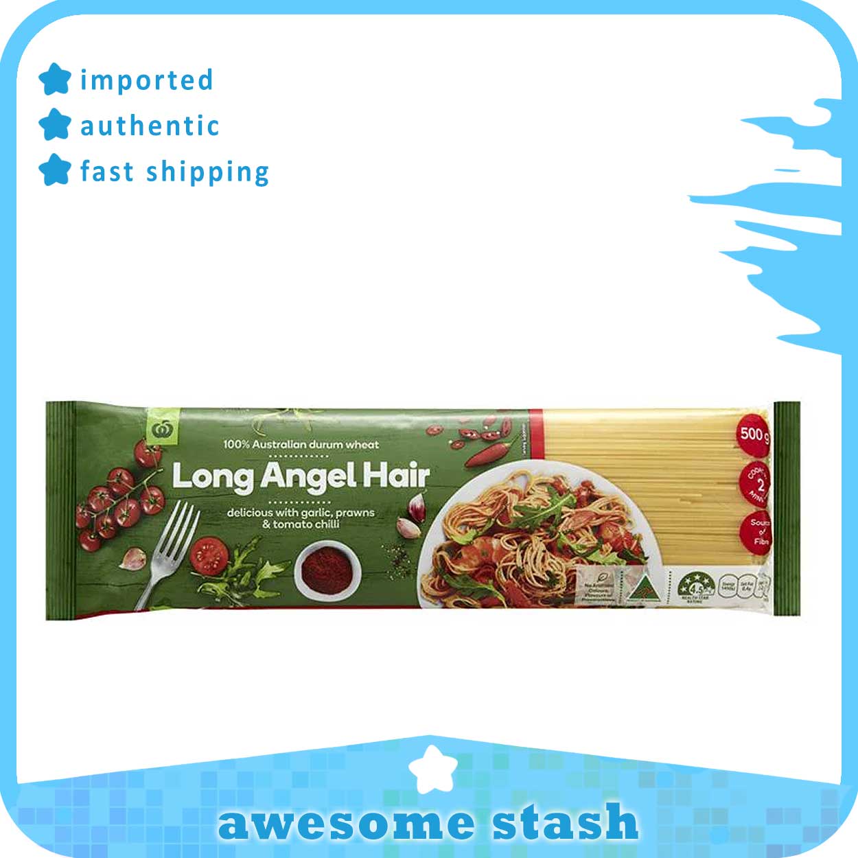 Woolworths Long Angel Hair Pasta 500g / Australia Lazada PH