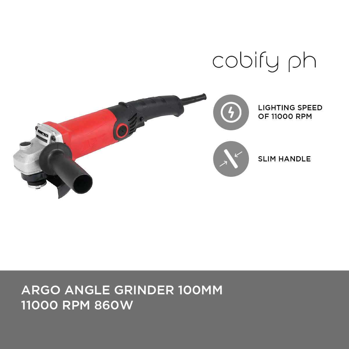 ARGO Angle Grinder 100Mm 11000Rpm 860W Lazada PH