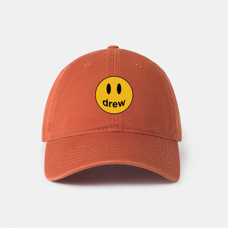 Baseball Cap Justin Bieber Orange Hat Drew House Hat Cap Yellow