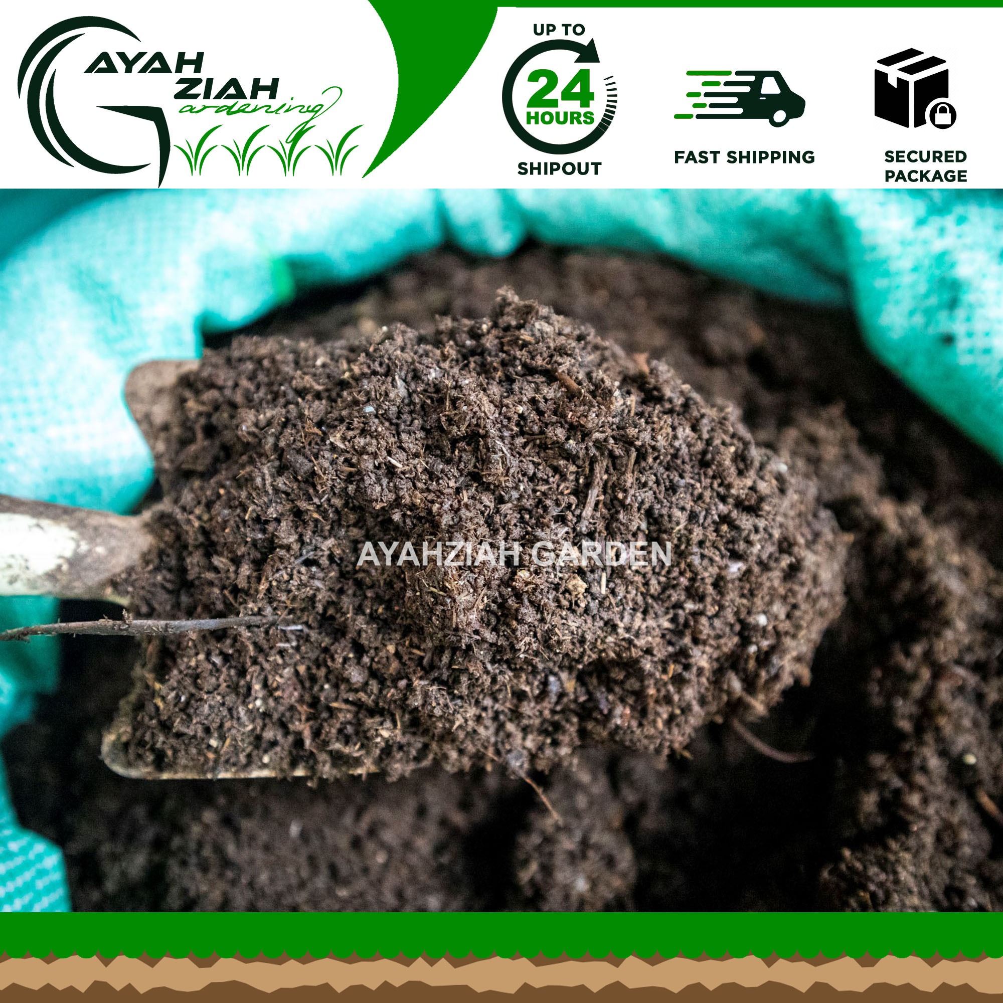 (10 KG) PURE VERMICAST / 100 Organic Fertilizer Worm Manure, 100