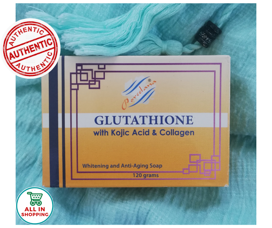 porcelana glutathione soap 5 x Original Glutathione + Kojic Acid 2in1 Soap Bars Skin Whitening Gluta  Papaya main image 1