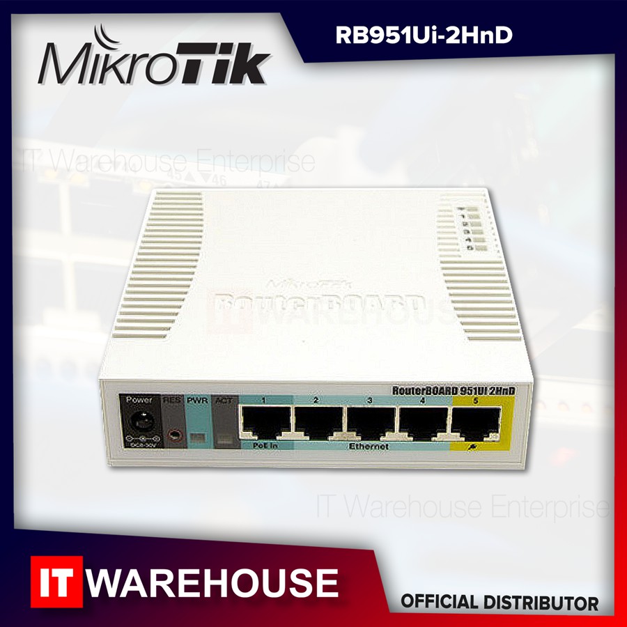 Mikrotik RB951Ui-2HnD – 5-Port Access Point AP Hotspot / Vendo Router ...