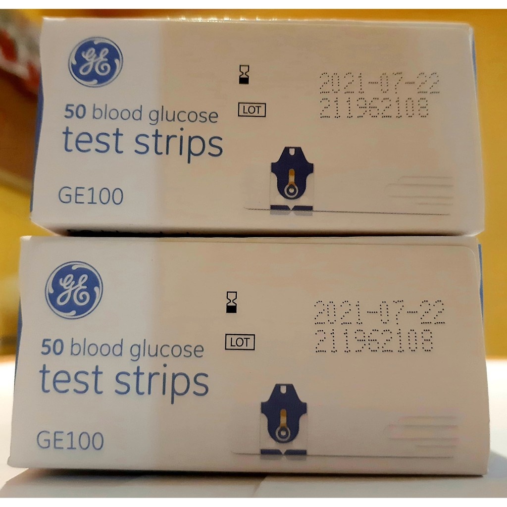 GE 100 BLOOD GLUCOSE TEST STRIPS 50'S (BOX) Lazada PH