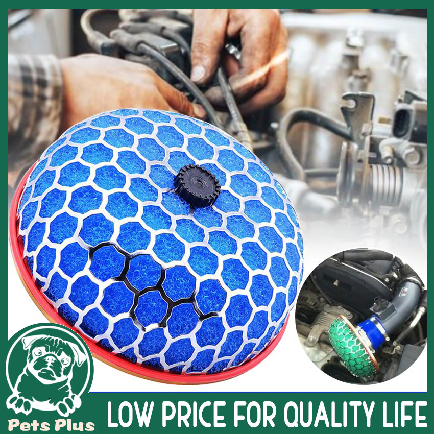 80mm High Strength Green Red Air Filter Round Mushroom Design Air