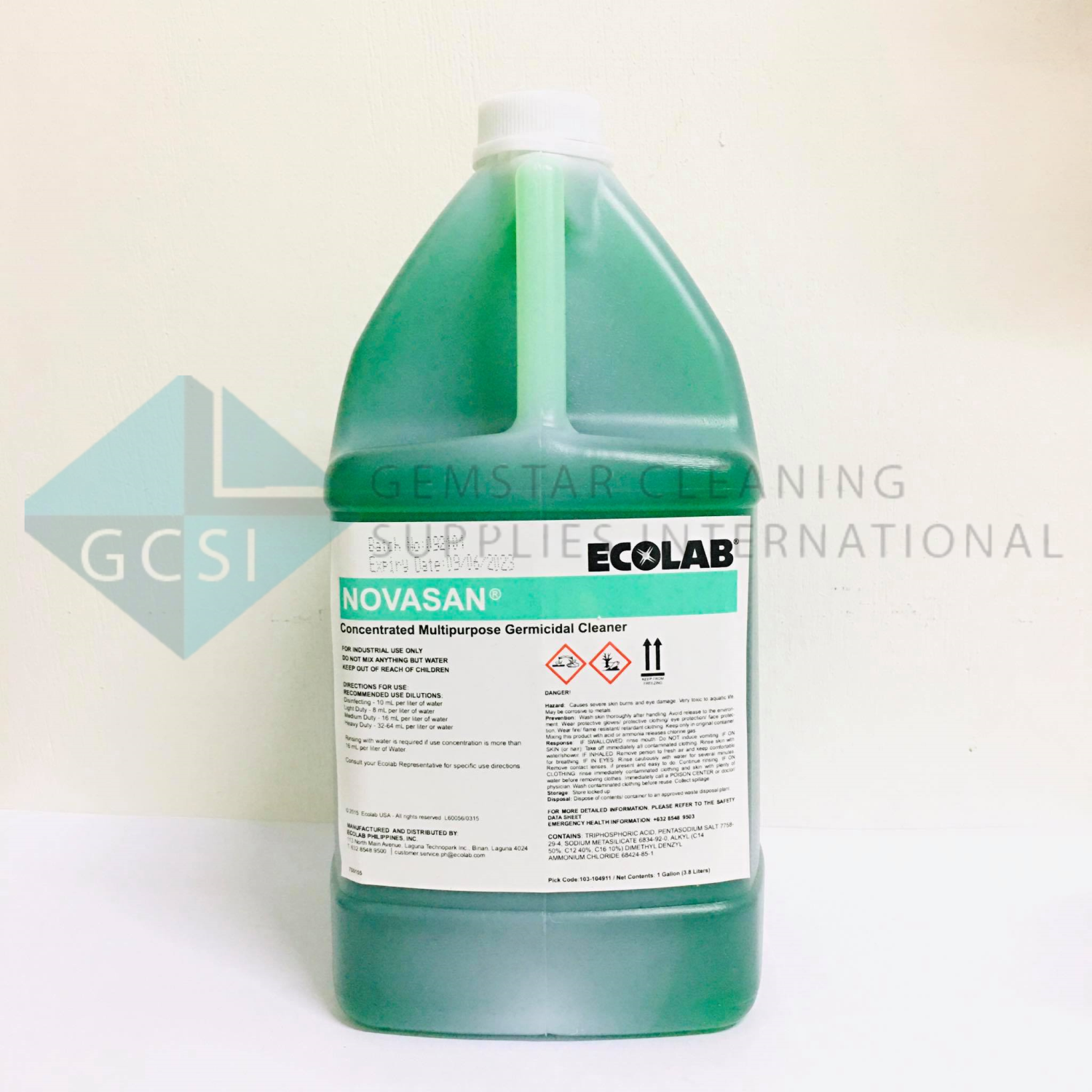 Novasan (Ecolab) Concentrated Multipurpose Disinfectant Cleaner Lazada PH