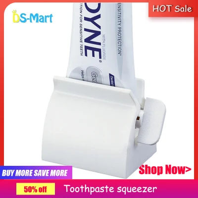 DS-Mart Rolling Tube Toothpaste Squeezer Dispenser Toothpaste Seat Holder Stand Bathroom Products Toothpaste Squeezers Easy Cleaning Manual Household Merchandises