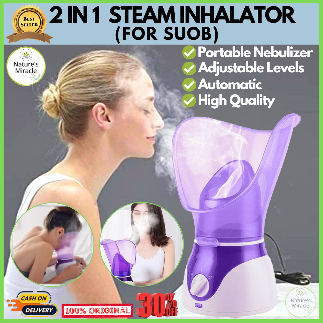 2 in 1 Facial Steamer For Suob/Tuob Steam Inhalation Portable Steam